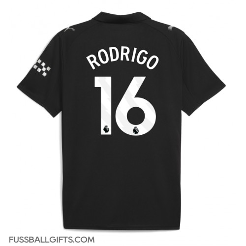 Manchester City Rodri Hernandez #16 Fußballbekleidung Auswärtstrikot 2025-26 Kurzarm